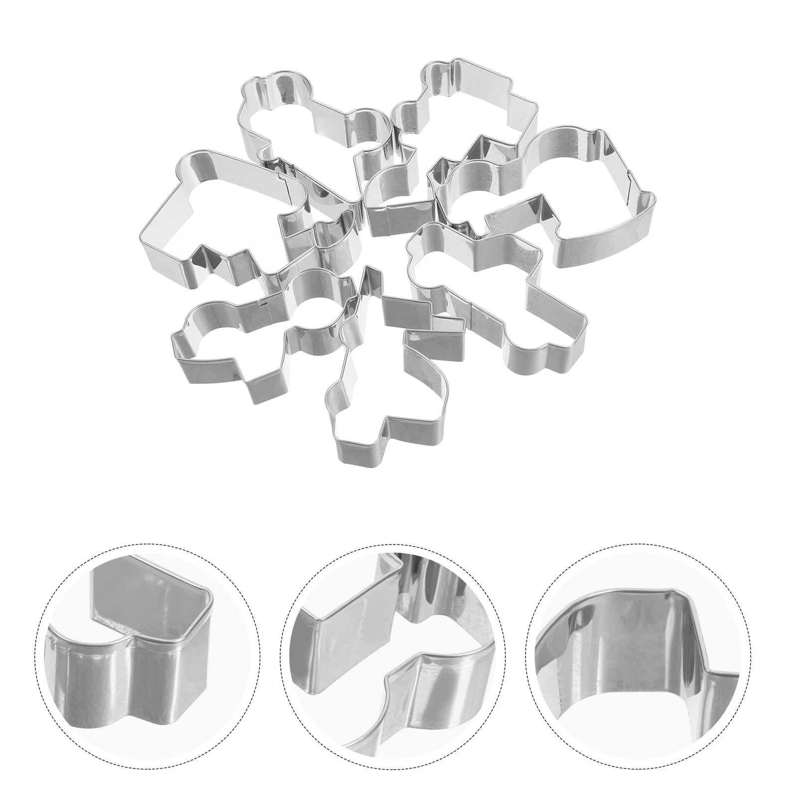 7 Pcs Engineering Vehicle Hand Tool Mold Child Stauffers Cookies Stainless Steel Stampers