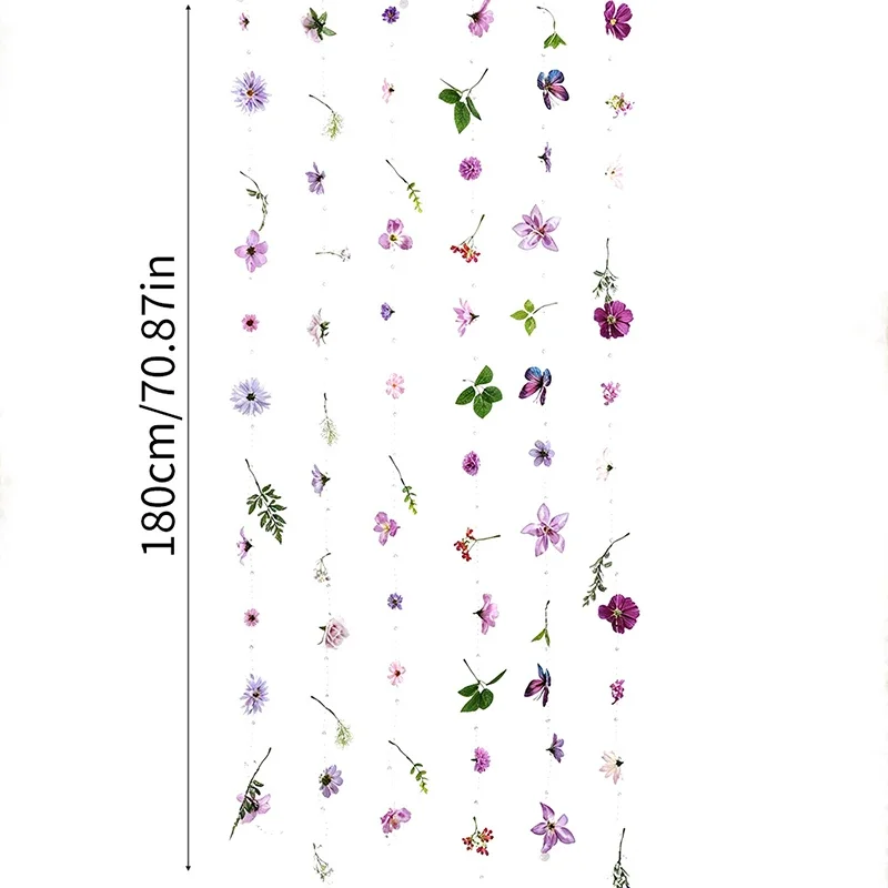 1/2 Stück Künstliche Blumengirlande 180CM Seiden-Kunstblumengirlande für Heimdekoration Garten Hochzeitsdekoration Outdoor-Kranz Ornament – Detail 2