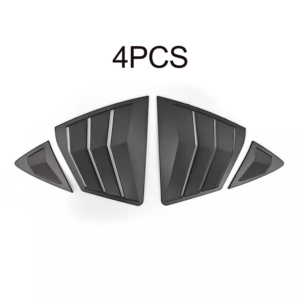 No OEM Number Car Accessories Matte Black Vent Covers Car Vent Louvers Add-On Tape-on Design High-Quality ABS Material