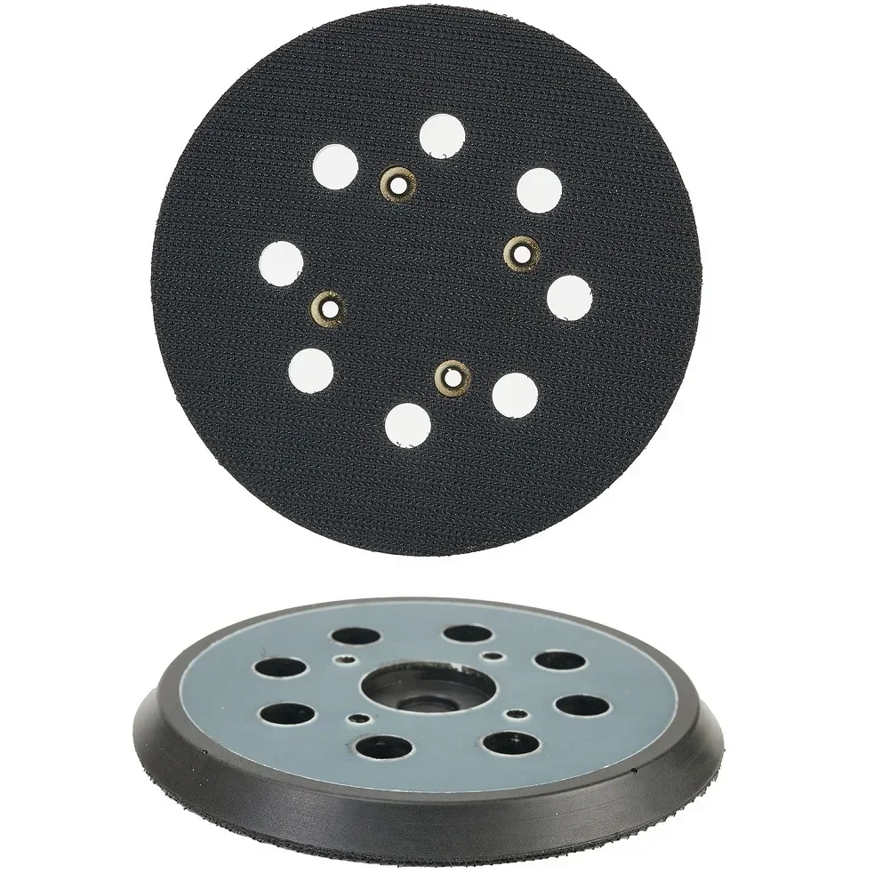 1 pz 5 pollici 125mm levigatura pad gancio e anello tampone per lucidatura 8 fori di copertura antipolvere per levigatrice orbitale parti di utensili elettrici