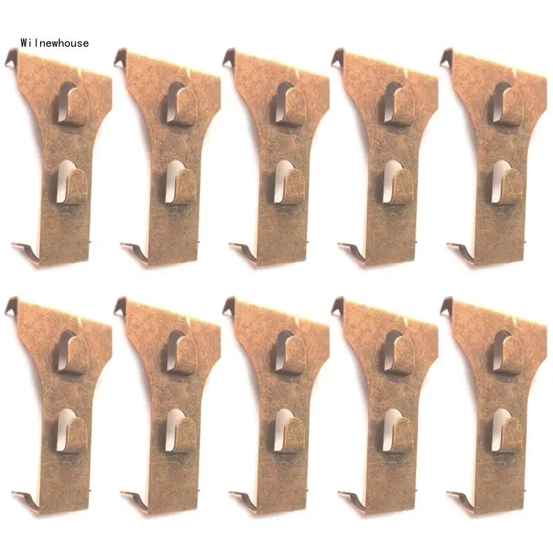 

10 Pieces Brick Hanging Clips Home Storage for Picture Frames and Lights Dropship