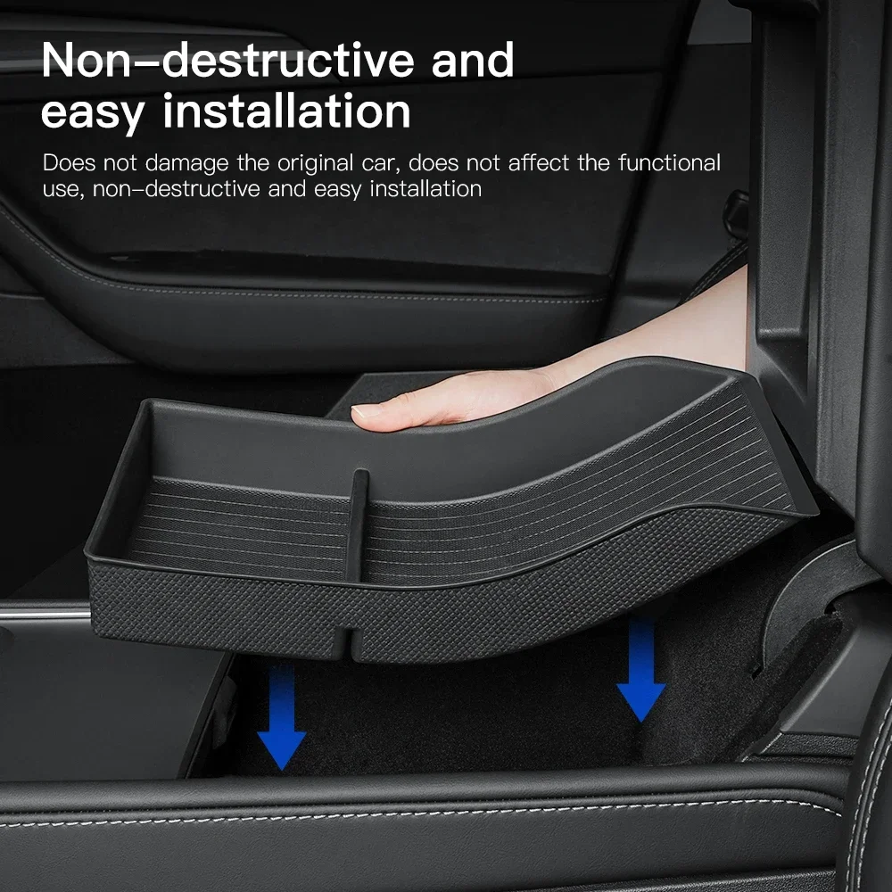 YZ Full TPE Central Control Storage Box For Tesla Model 3 Model Y Center Console Armrest Front Rear Organizer Storage Box Case