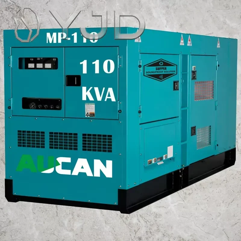 110kva Generator Set for Industrial Stamford Alternator Supper Silent Type for Home Backup