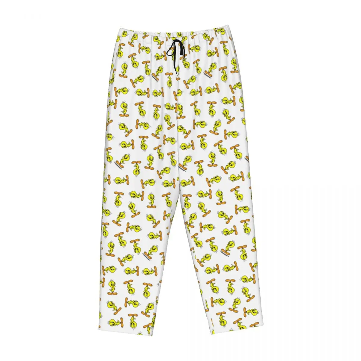 Custom Yellow Bird Cartoon Games Tweetys pigiama Pants Sleepwear for Women elastico in vita Sleep Lounge Bottoms con tasche