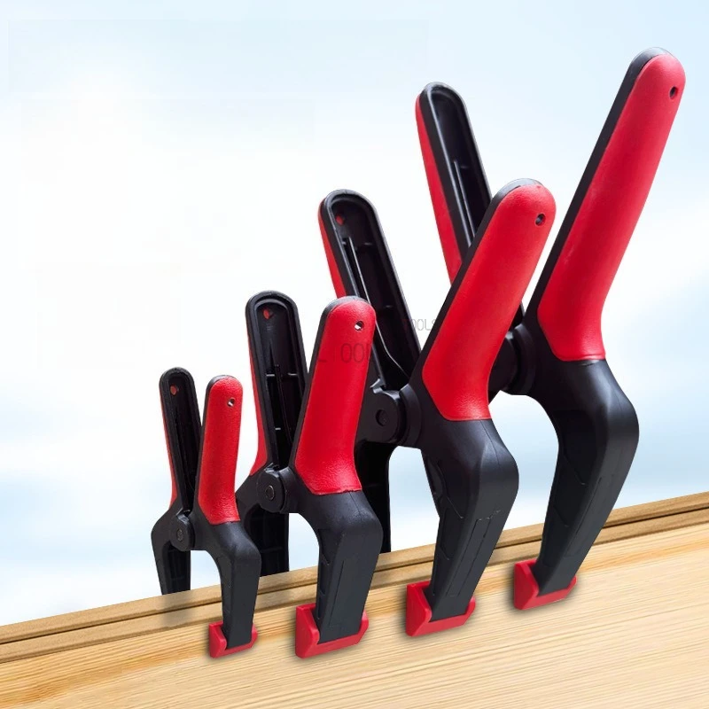 

Woodworking Spring Type A Clip Durable Rubber Coated Handle Slip Resistance Quick Clamp Simple Operate Fixing Wood Pressing Tool