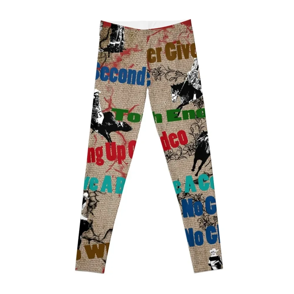 

RODEO ART, RODEO TEE SHIRTS, ROUGH STOCK RIDERS Leggings gym top gym's sportswear sport set Womens Leggings