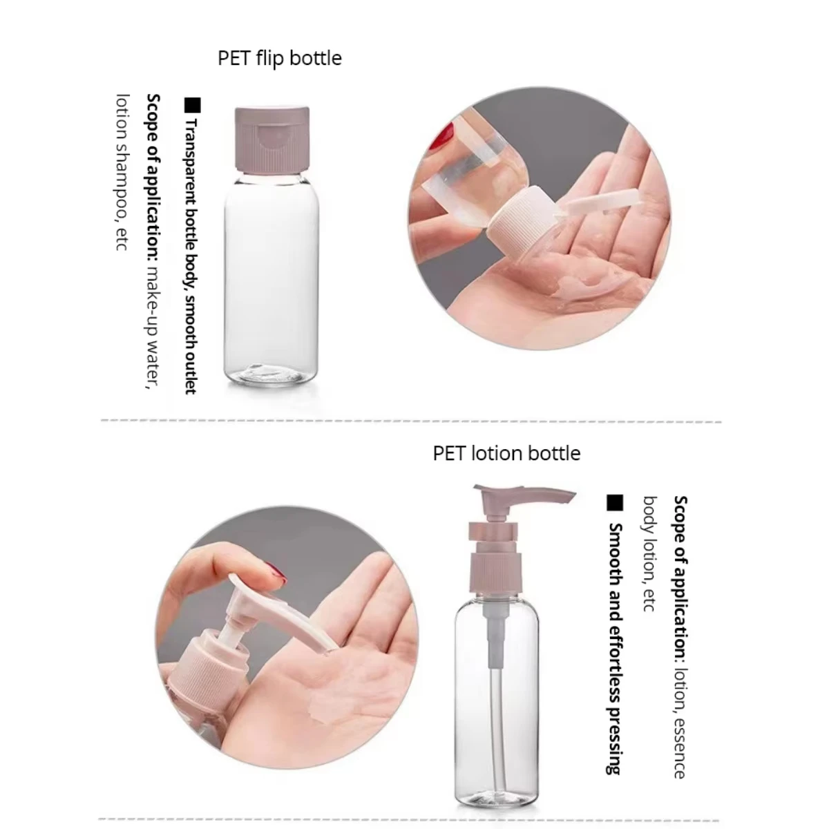 Travel Bottles Set With Storage Bag Travel Size Empty Liquid Cream Lotion Containers Fine Mist Spray Bottle Squeeze Tubes view 5