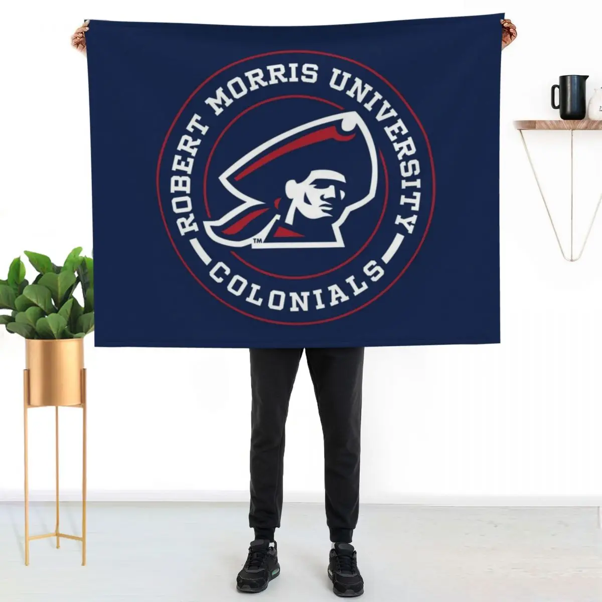 

Robert Morris - Circle Throw Blanket Air Conditioner Soft Blanket for Office Home