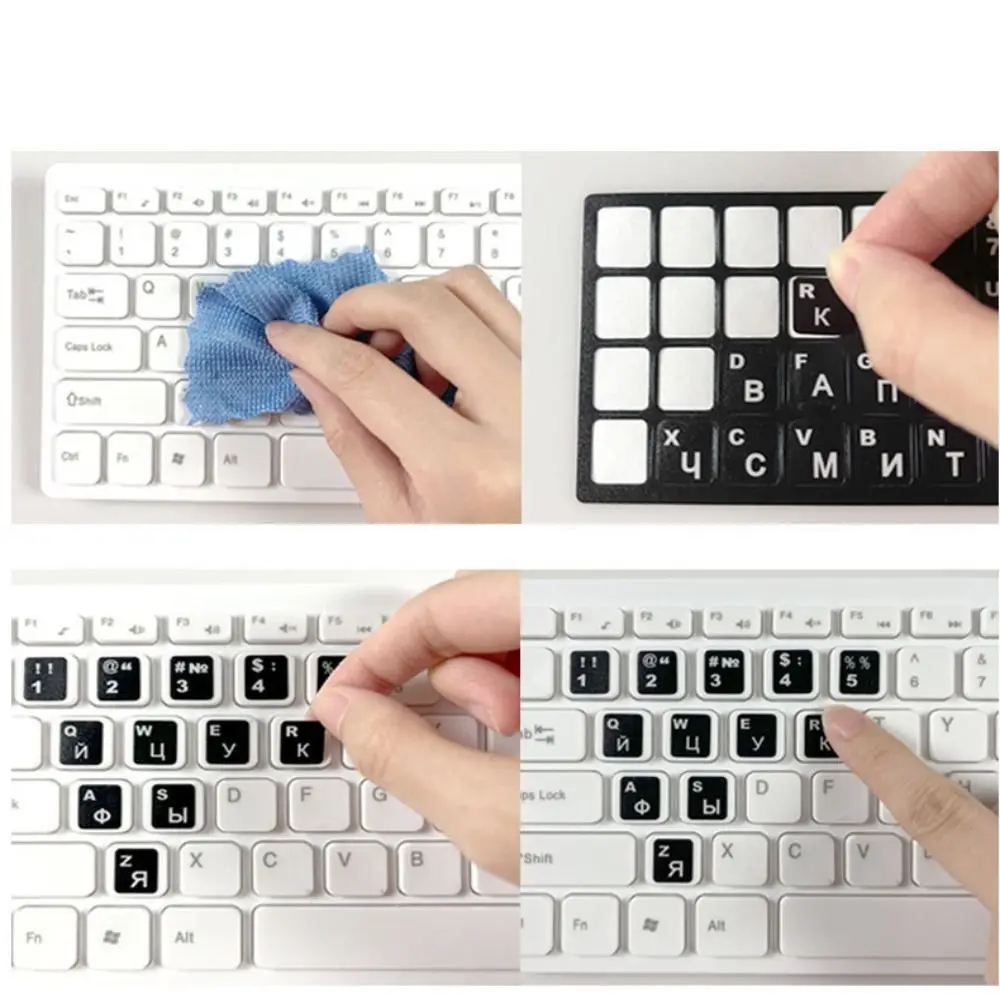 Japanese Multi-Language Thai Letter Protective Film Keyboard Decal Luminous Keyboard Stickers Alphabet Button Layout