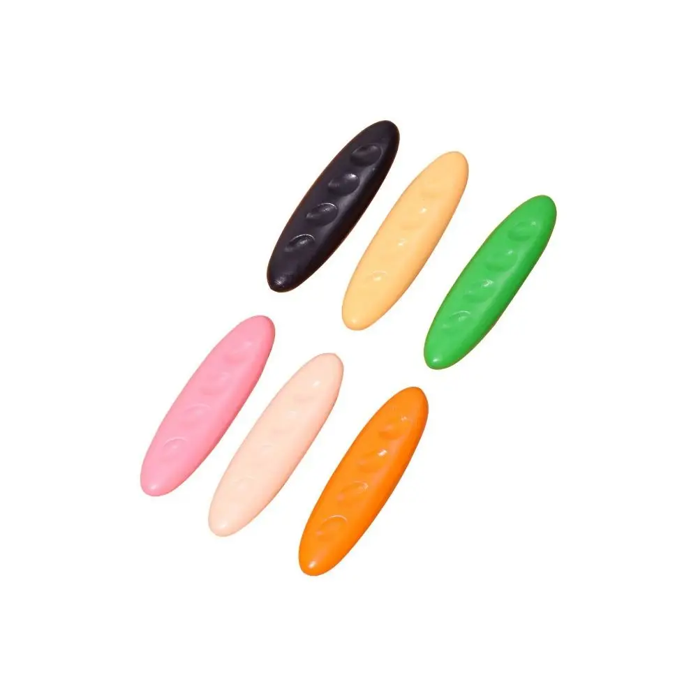 Pintura a óleo apagável plástico Crayon Stick, amendoim em forma, lápis de cera lavável para o bebê, não suja as mãos, 12 cores, 24 cores, 36 cores