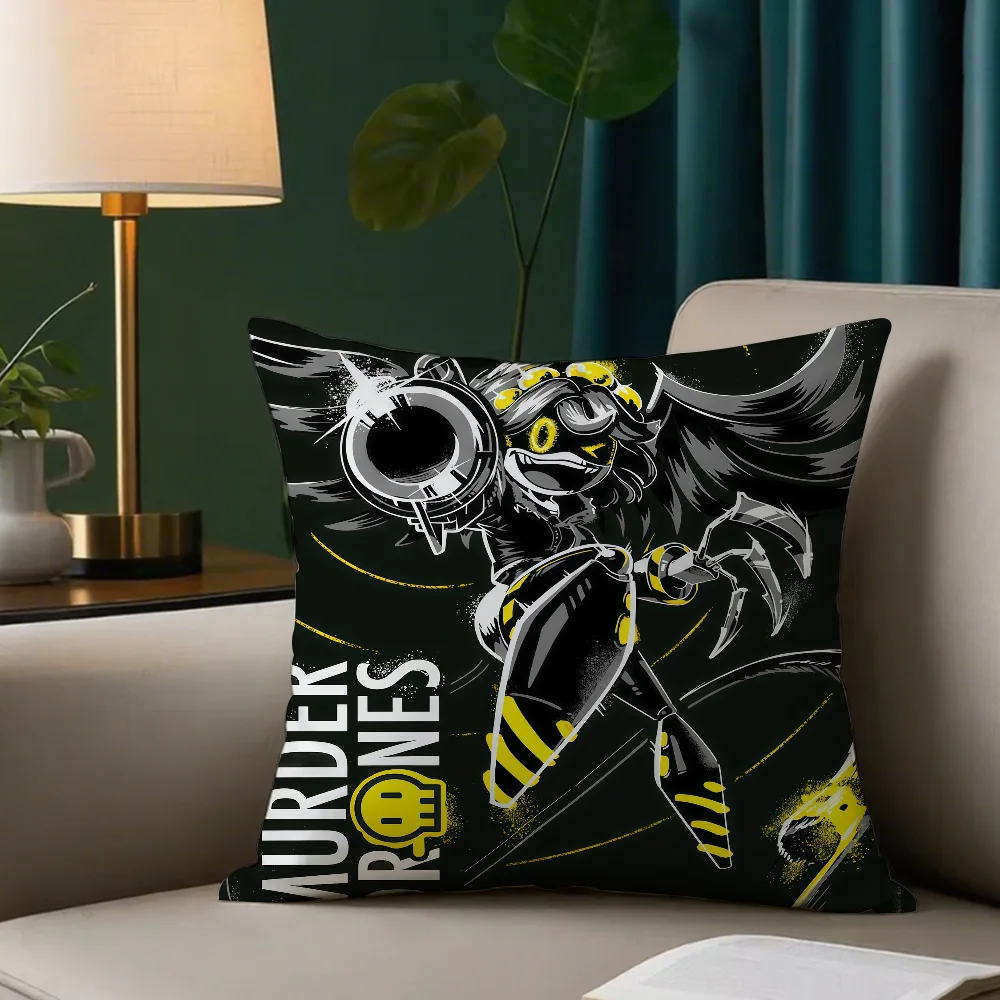 Cartoon M-Murder D-Drones cushion cover Anti-dustmite Sofa Cushion Decorative Office Cover Lounge Area Indoor & Outdoor Use