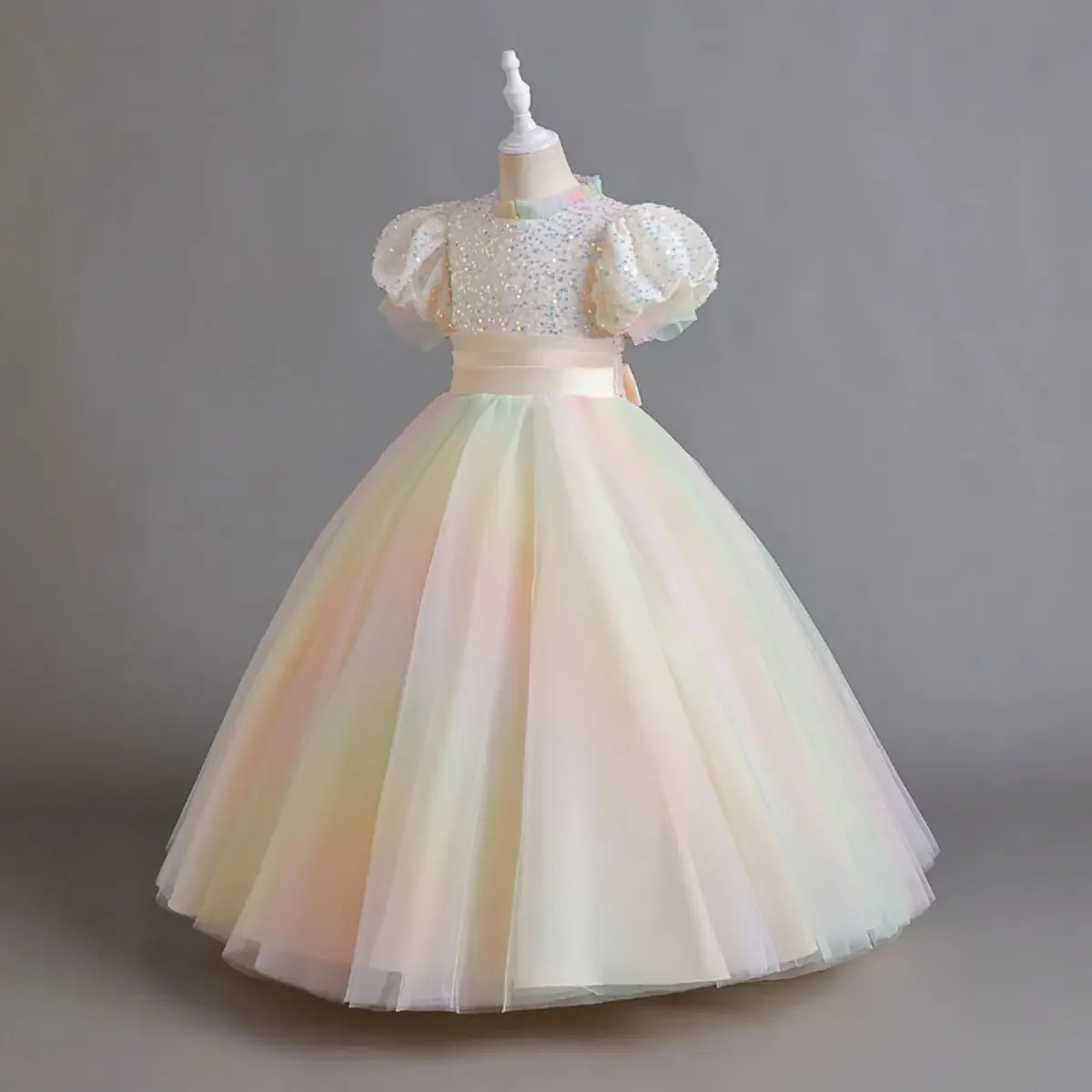 Children's Fairy Kudzu New Style Puff Skirt Women's Dress Stylish Small Women's Gauze Skirt Summer Dress Wholesale