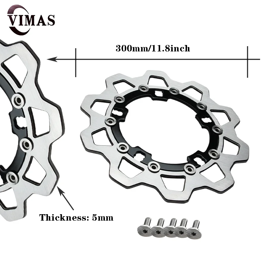 Rotores de disco de freno flotantes personalizados 11,5 o 11,8 con portador de aluminio CNC apto para motocicletas Harley-Davidson