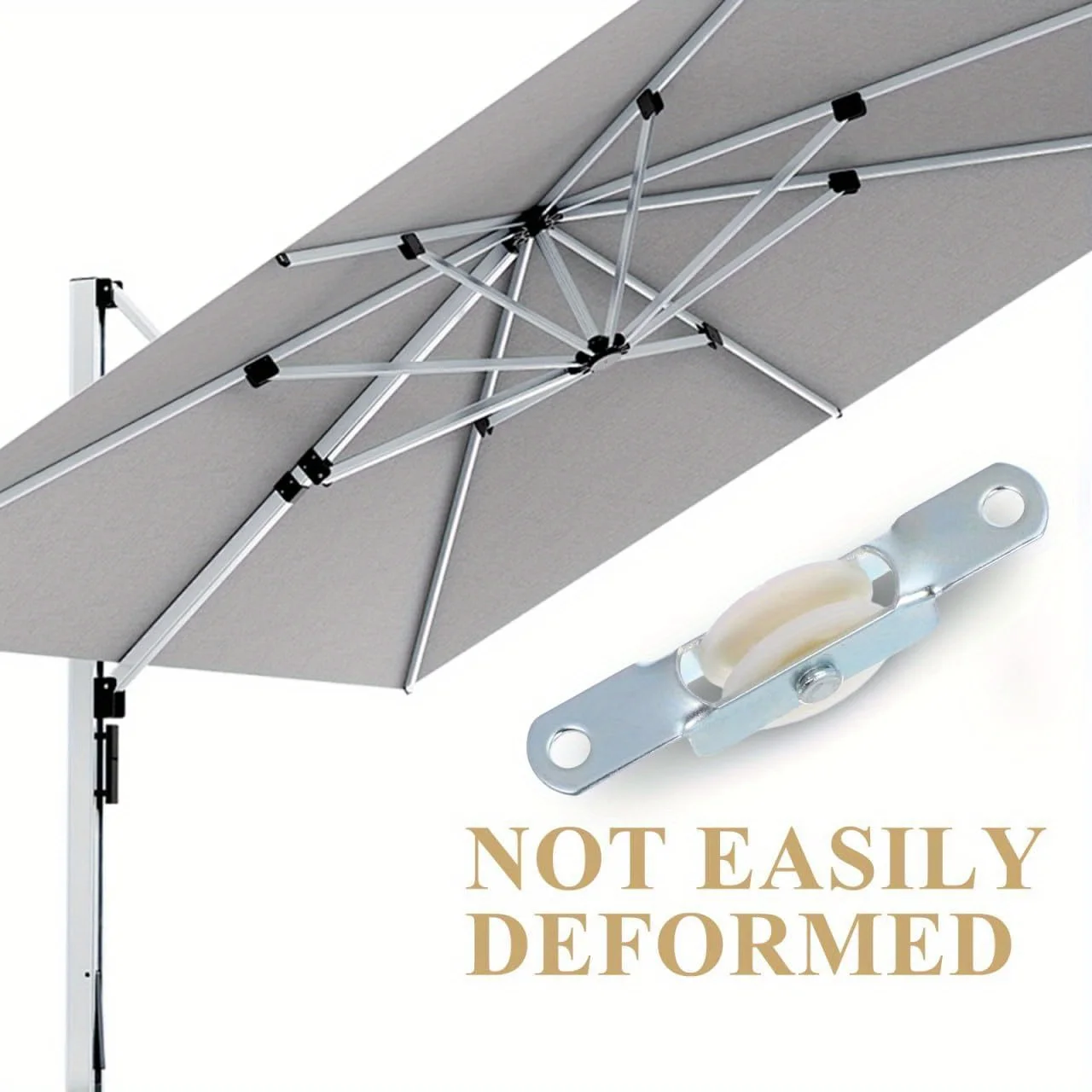 Upgrade Your Umbrella 4 Pack Steel Sliding Door Wheel Pulley for Patio Umbrellas Replacement Pulley Kit view 5