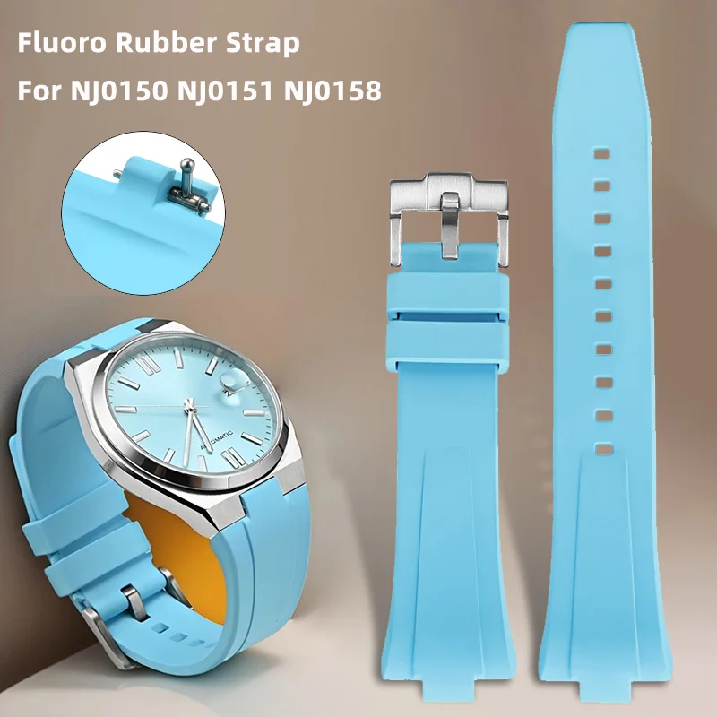 

Ремешок из фторкаучука 9 мм для Citizen ME Color NJ0150 NJ0151 NJ0158, унисекс, с выпуклым концом, быстросъемный, браслет FKM
