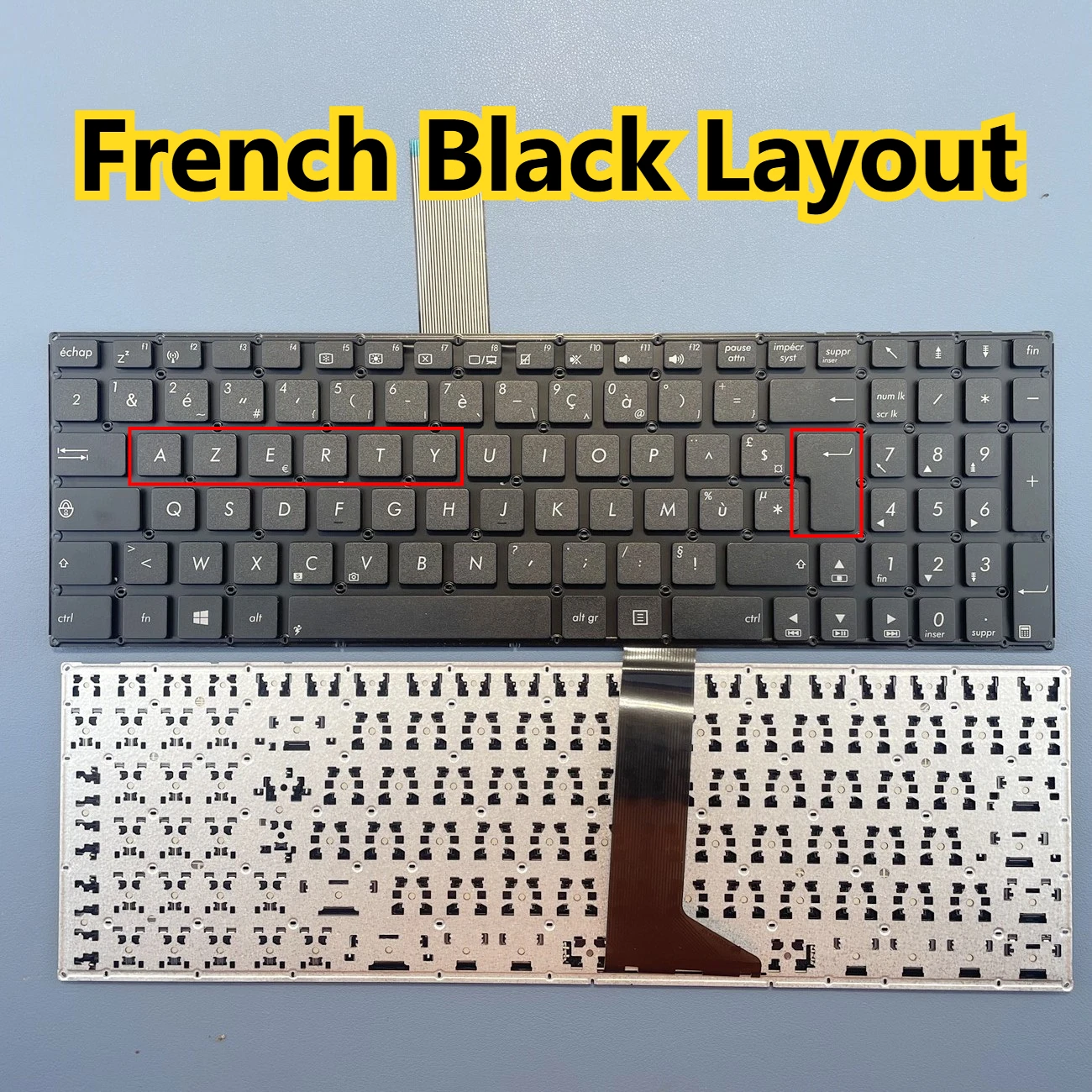 

French Azerty Laptop Keyboard FOR ASUS X550 X550C X550CA X550CC X550CL X550D X550E X550J X550L X550M Series