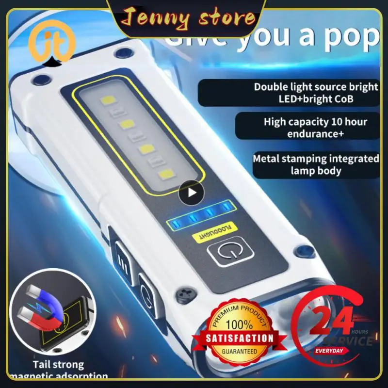 

Working Light New Mini Multifunctional High-power Charge Waterproof Outdoors Electric Torch Magnetic Force Searchlight