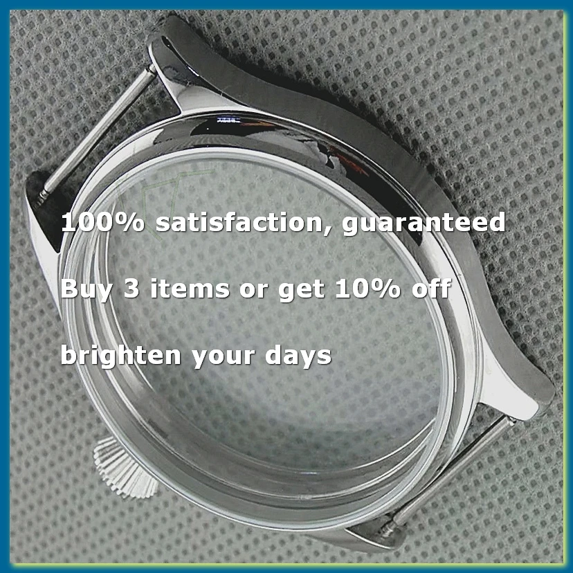 42mm Stainless Watch Case, for ETA 6497 for Seagull 6498 ST3600/ST3621 Hand Winding Movement Accessory Replace