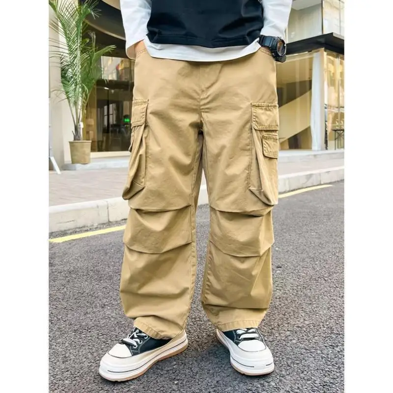 新しいメンズカジュアルパンツ NS Sle ローウエストアンブレラソルジャーパンツ PVC 素材中年向けその他素材 00%