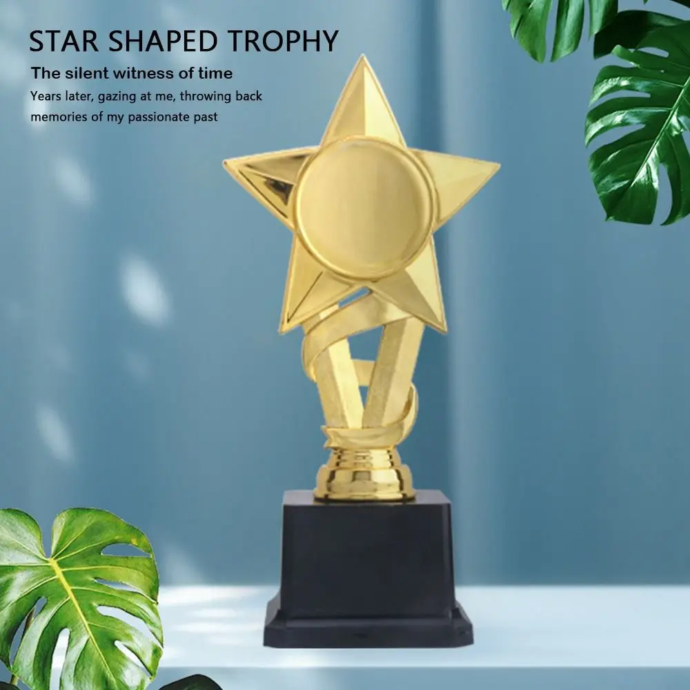 

20/24,5/28,5 см трофей Непоседа пентаграмма звезда пластиковый трофей объемные трофеи прочный материал золотая медаль орнамент для спортивных встреч