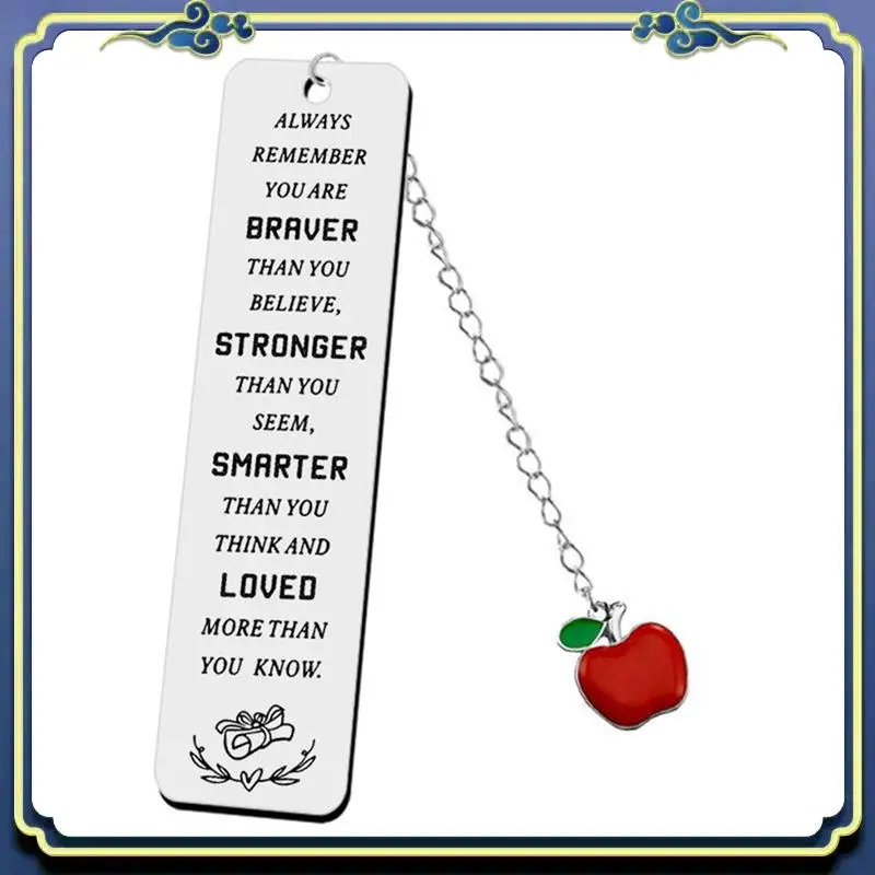 

Портативный 4-компонентный кулон 2024, выпускные украшения, закладки, подарки, серебро, нержавеющая сталь для учителей, студентов