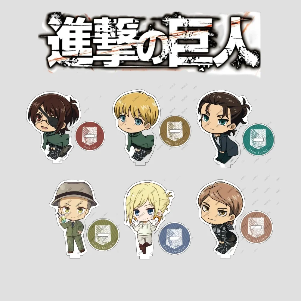

Attack on Titan Acrylic Stand 10cm Q-style High-transparent Eren Yeager Mikasa Ackerman Anime Character Display Decoration