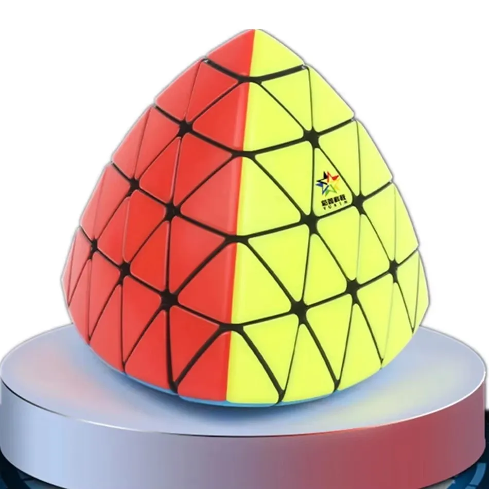 Yuxin Magic Cube 3X3 4x4 5X5 Pyramid Magic Speed Cube Bez naklejek Profesjonalne kostki dla dzieci Little Magic Pyramid