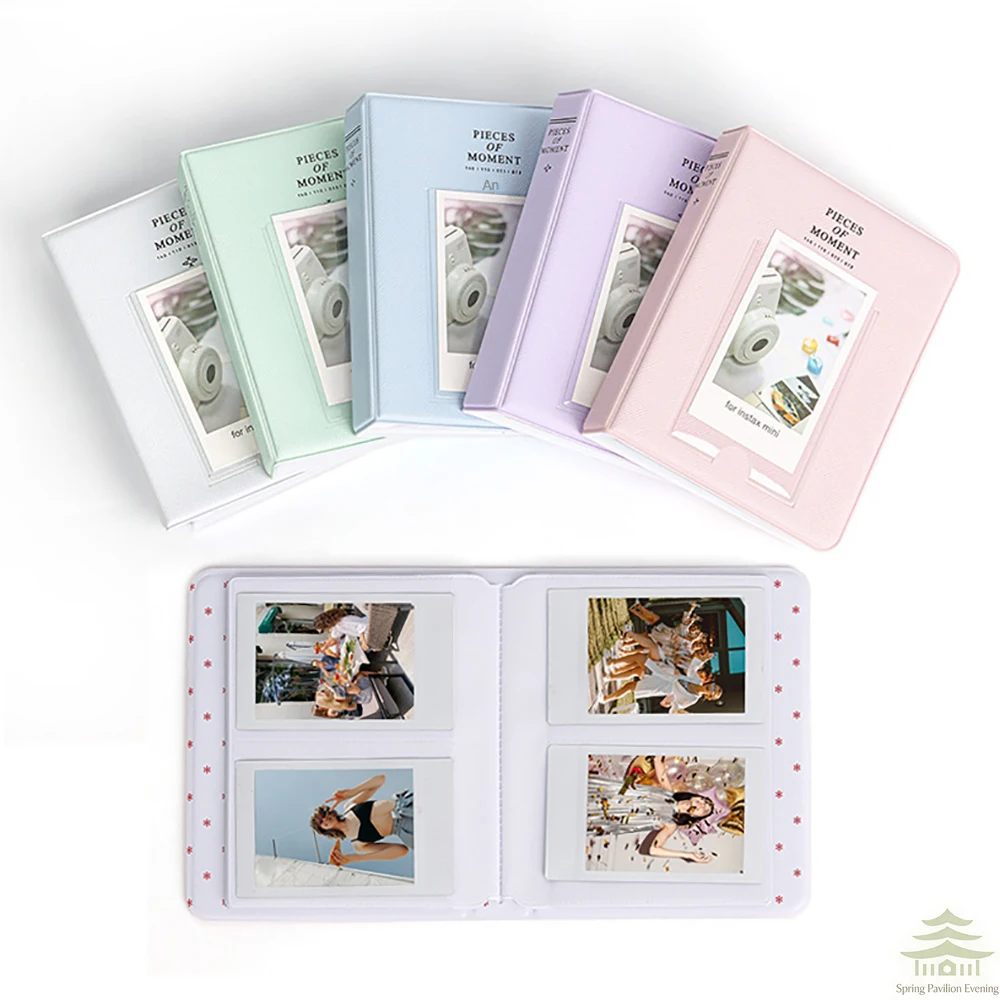 64 Pockets Photo Album For Fujifilm Instax Mini 12/11/9 Wedding Photo Album For Fujifilm Instax Mini Film Instax