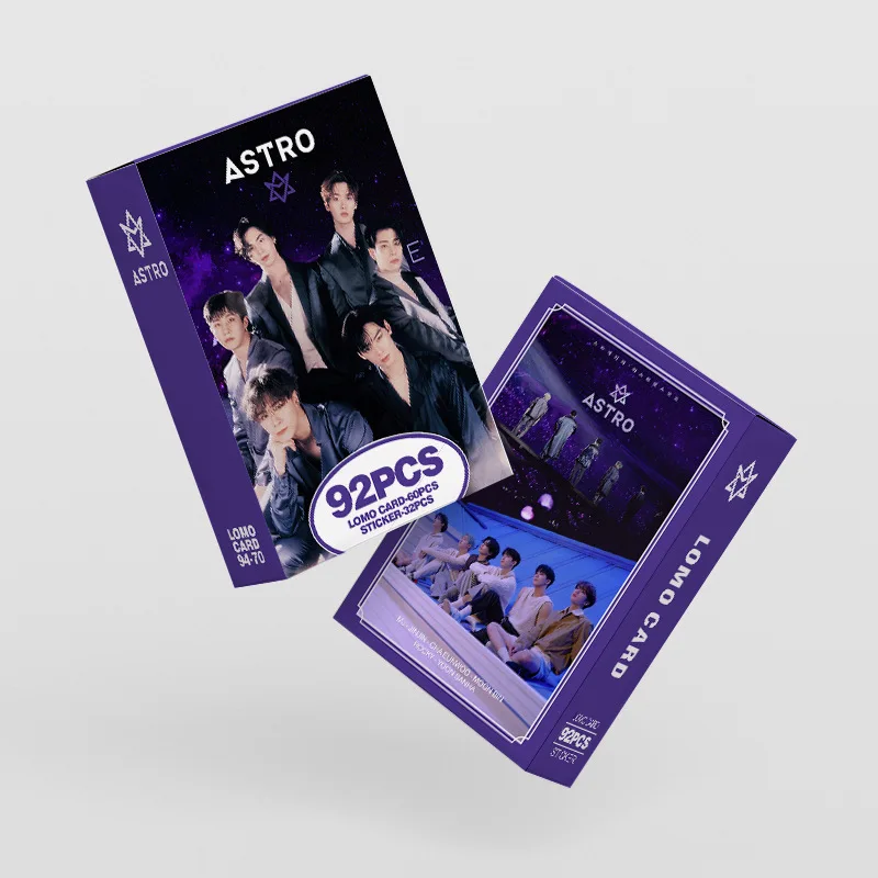 Imagem -04 - Conjunto Astro Idol Boy Group Lomo Cartão Novo Álbum Série Cartões Fotográficos de Alta Qualidade Moonbin mj Jinjin Eunwoo Rocky Sanha Fãs Presente 92 Peças