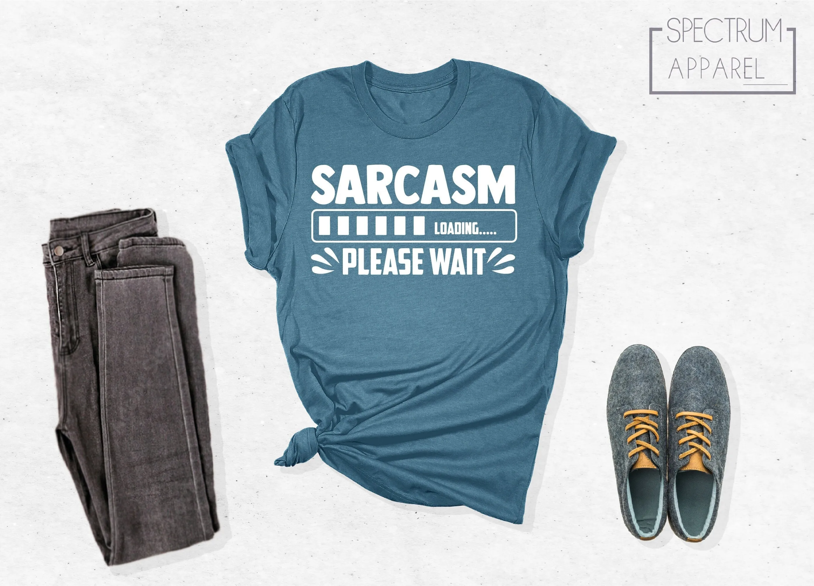 Футболка Sarcasm Loading Please Wait Sarcastic Funny Humor