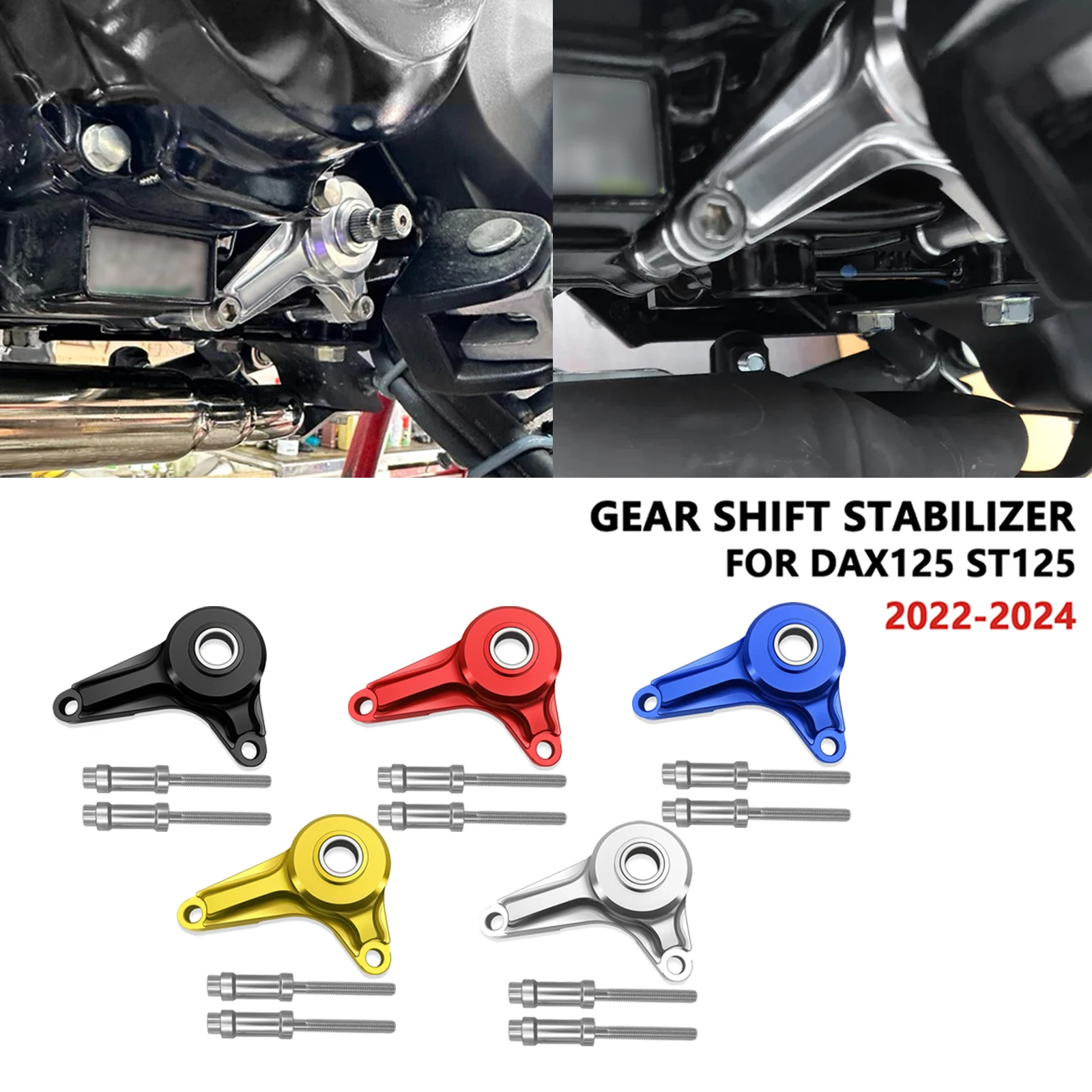 

For DAX ST125 2024 DAX125 2024 2023 2022 Motorcycle Accessories Shift bracket Gear Shift Support Shift Stabilizer Shift lever