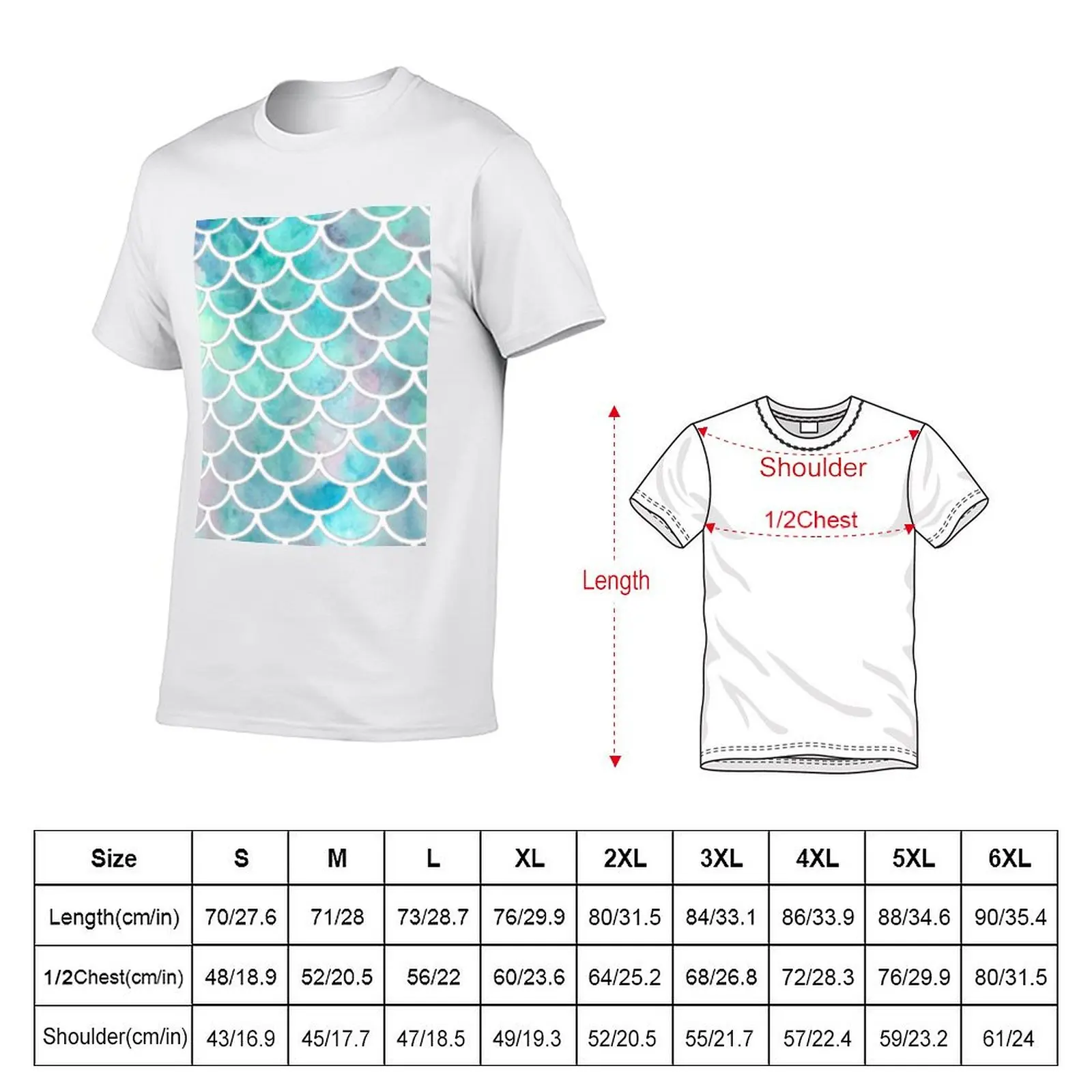 Scales T-Shirt Basic Short Sleeve T-Shirt for Men