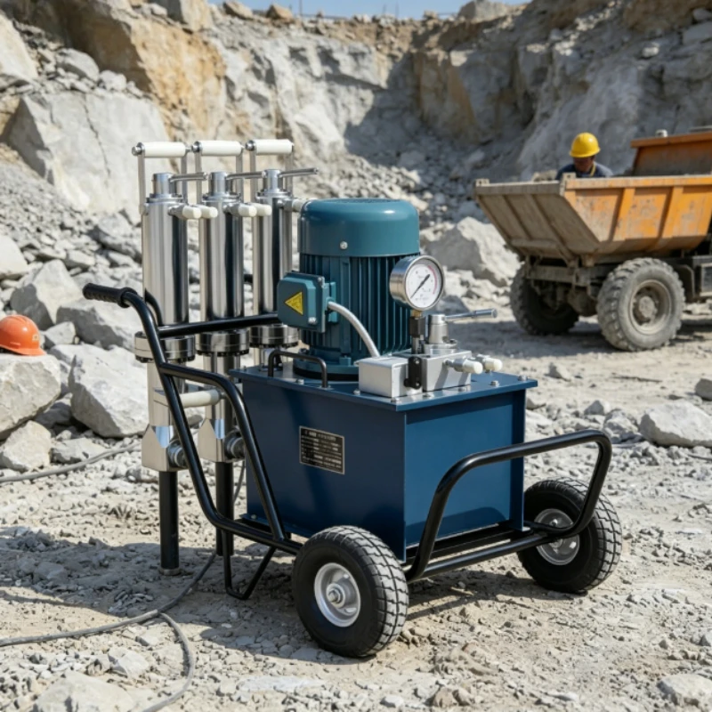

Diesel Hydraulic Rock Splitting Machine Industrial Hydraulic Stone Splitter Granite Basalt Concrete Breaking Machinery