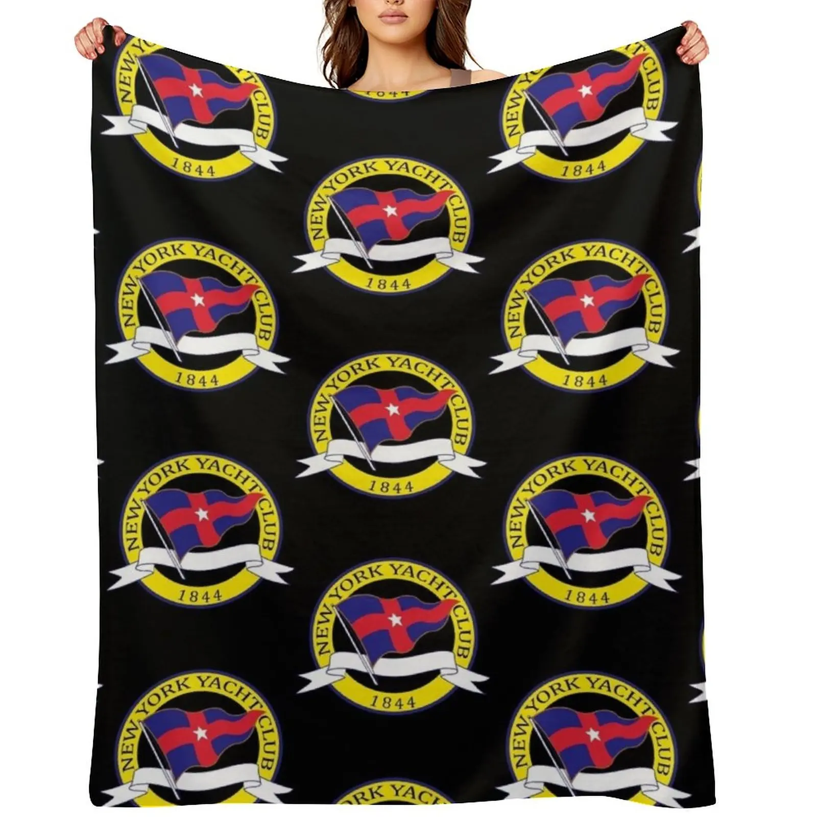 

new york yacht club Throw Blanket Hairys Shaggy For Decorative Sofa Single Blankets