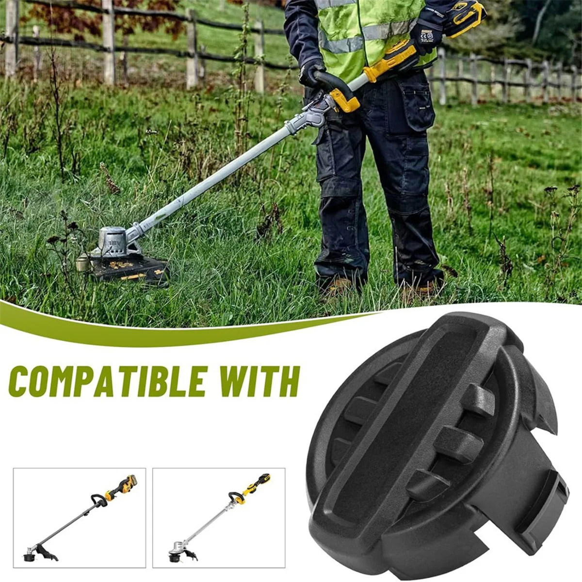 BAAQ DWO1DT995 Weed Trimmer Head Replacement for String Trimmer Head Parts, Weed Head Attachments 2set