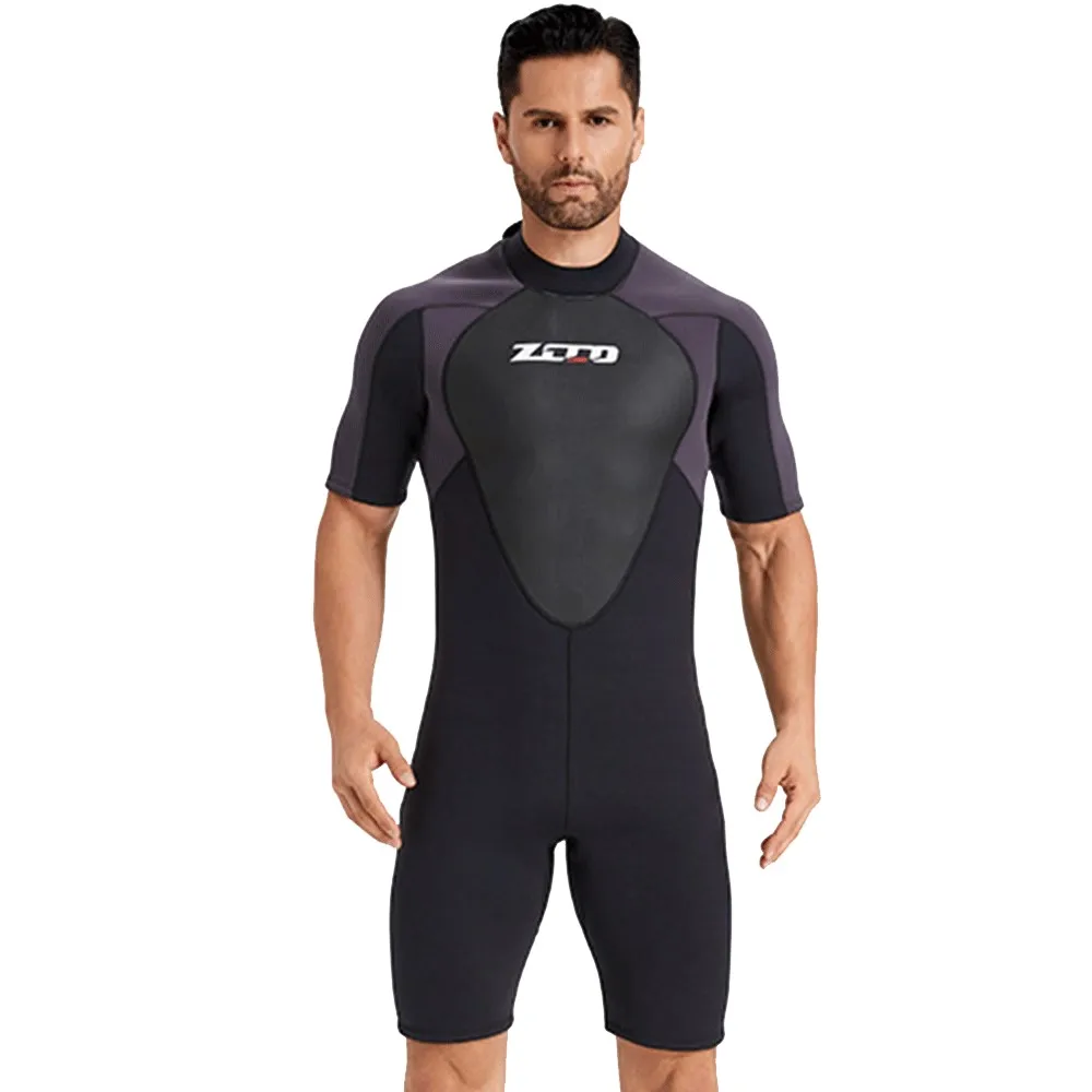 

3mm Wetsuit Surf Suit Short Sleeve Rash Guards Neopreno Swimwear Kitesurf Underwater Fishing Spearfishing Diving Suit Swimsuits