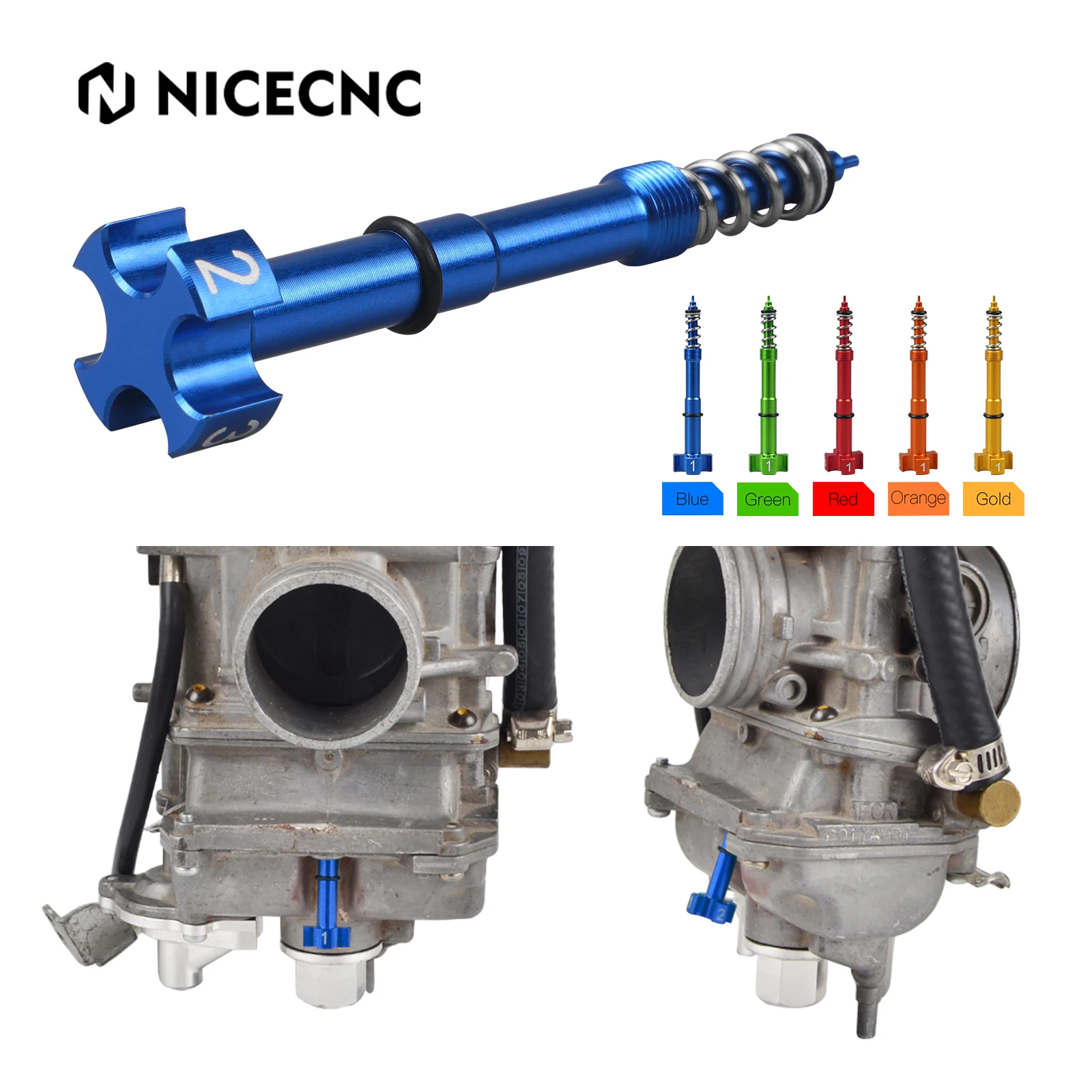 NICECNC For Yamaha YZF WRF 250 426 450 YZ250F YZ426F YZ450F WR250F WR426F WR450F YFZ450 Motorcycle Fuel Mixture Screw Carburetor
