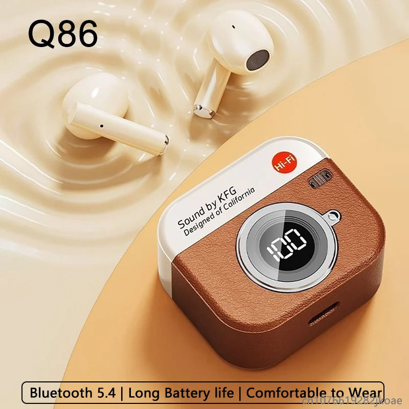 New Q86 Wireless Earphone Bluetooth 5.4 Earbud Waterproof TWS Headset Noise Cancelling Headphone with Mic for Android IOS System
