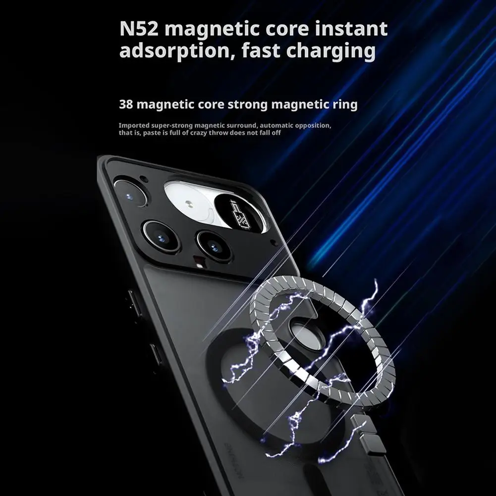 

Магнитный матовый прозрачный чехол для MagSafe For Nothing Phone 3, противоударный бампер, бампер с беспроводной зарядкой, новинка 2023 года