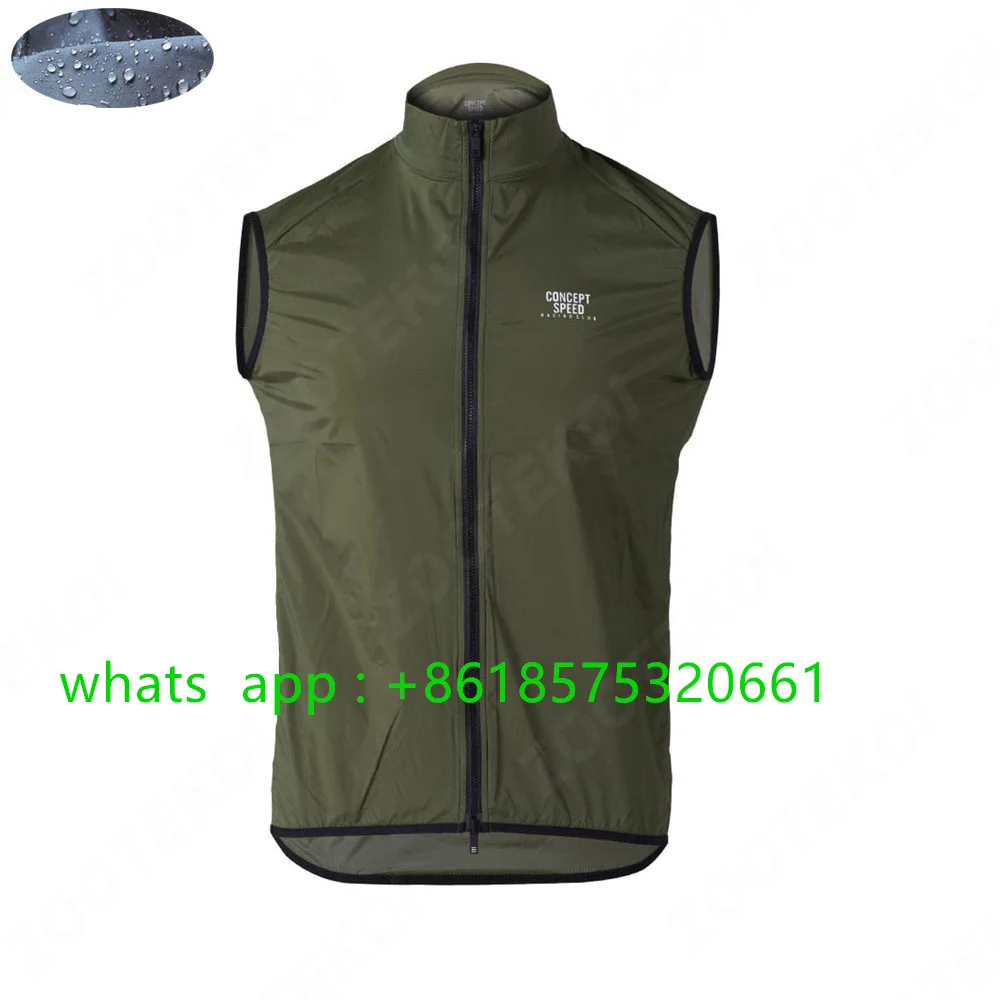 New Cycling Jacket Men's Windproof Cycling Jacket Road Bike Waterproof Jacket Zipper Cycling Quick