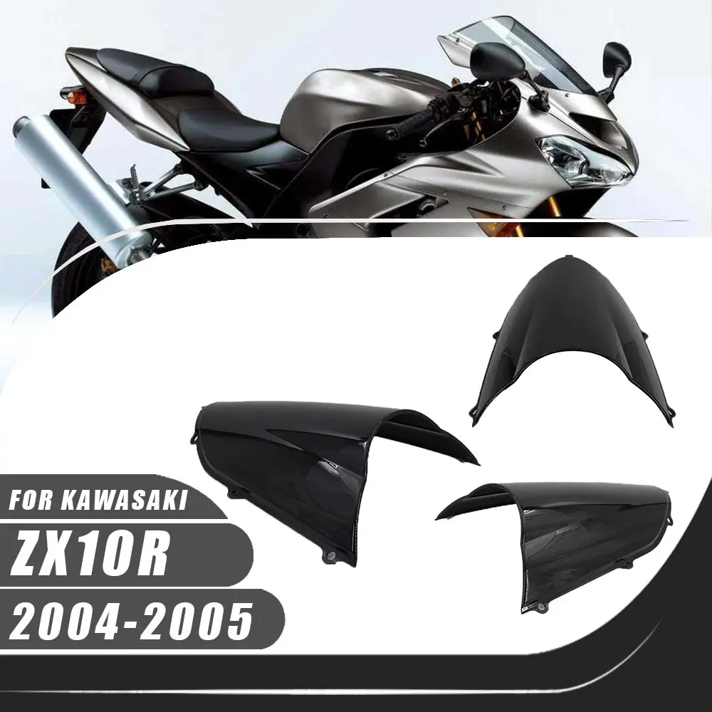 

For 2004-2005 Kawasaki Ninja ZX10R ZX-10R Motorcycle ABS Windshield Windscreen Wind Deflectors