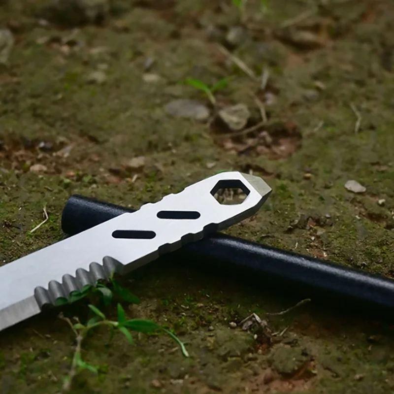 

Небольшой многоцелевой инструмент EDC из нержавеющей стали — монтировка, шестигранный ключ, открывалка для бутылок для крепления велосипеда на открытом воздухе.