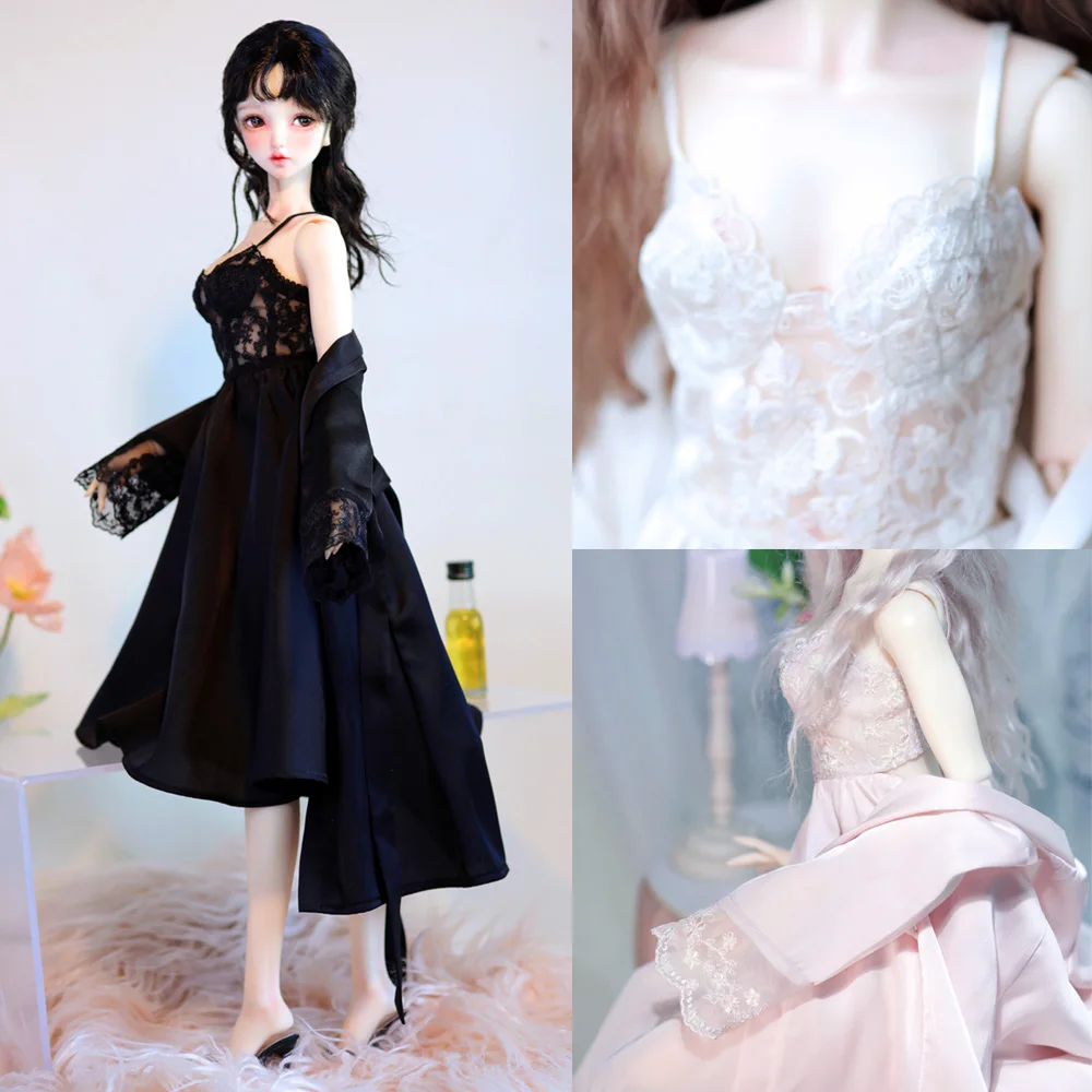 Fits 1/3 BJD Doll Clothes Toys Ball Jointed Doll Fashionable silk robe Toys Gift