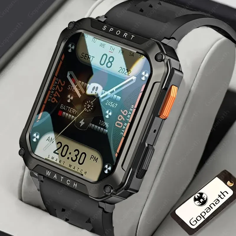 Men's Smart Watch - Bluetooth Call, 420 MAh Battery, Waterproof for Sports, Heart Rate & Blood Oxygen Monitoring