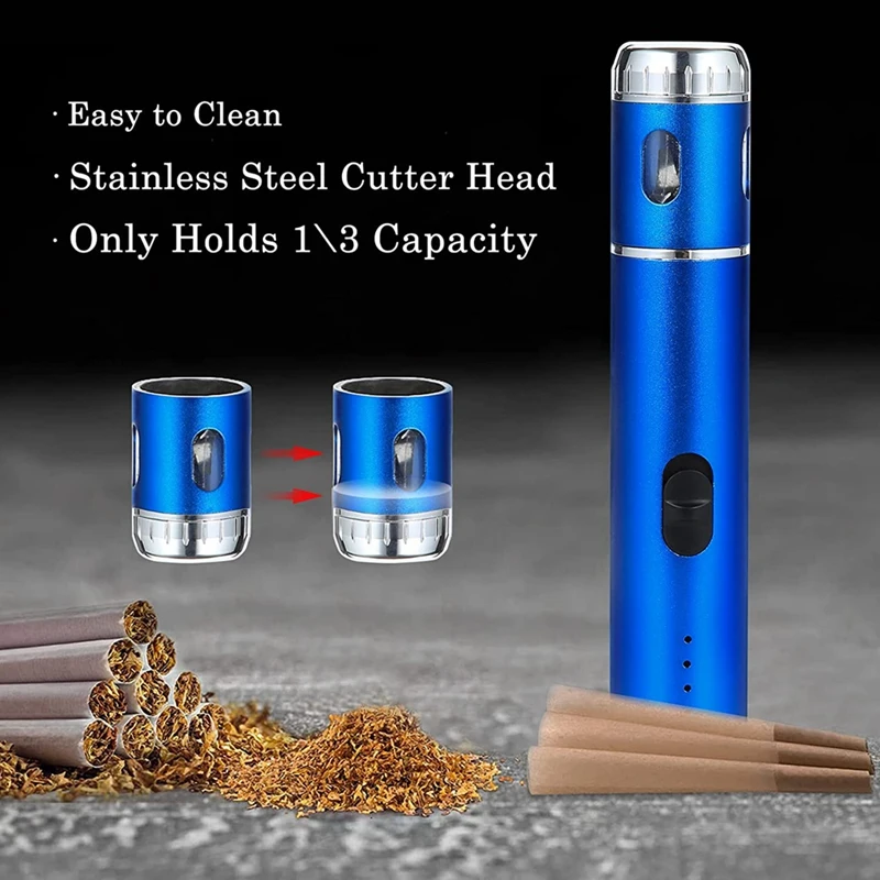 Electric Portable Herb Grinder Multipurpose Grinder For  Product And The Kitchen Grinding Blue