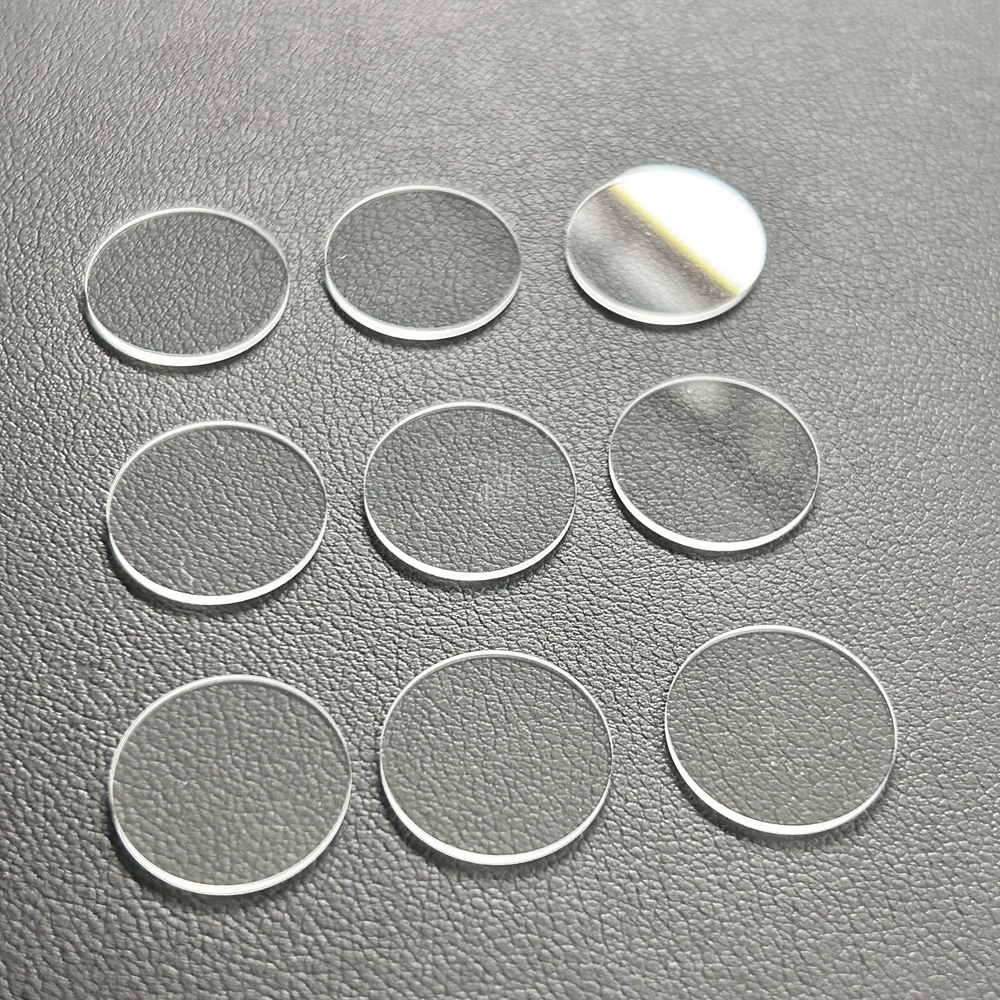 100 Pieces 1 Bag 6.5mm 10mm 14mm Clean Sapphire Corundum Flat White Sapphire for Watch Dial