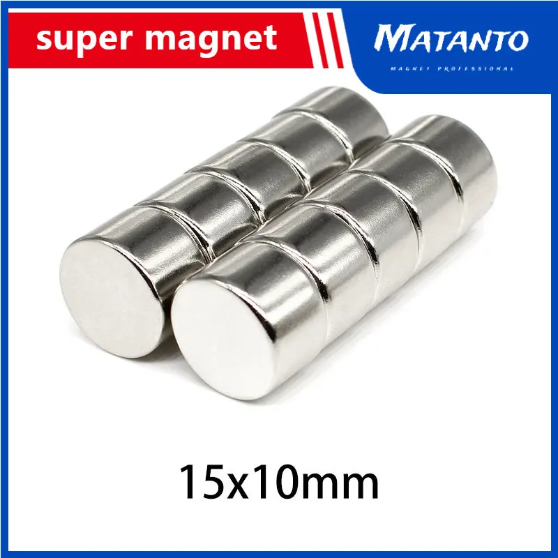 

2/5/10/15/20/30PCS 15x10 Disc Neodymium Strong Magnets 15mm*10mm Round Permanent Magnet 15x10mm Powerful Magnetic Magnet 15*10