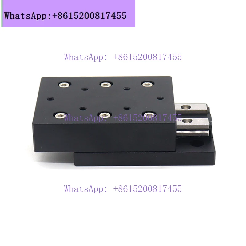 Simple linear X-axis precision slide slider VRU cross roller guide single axis manual displacement table table
