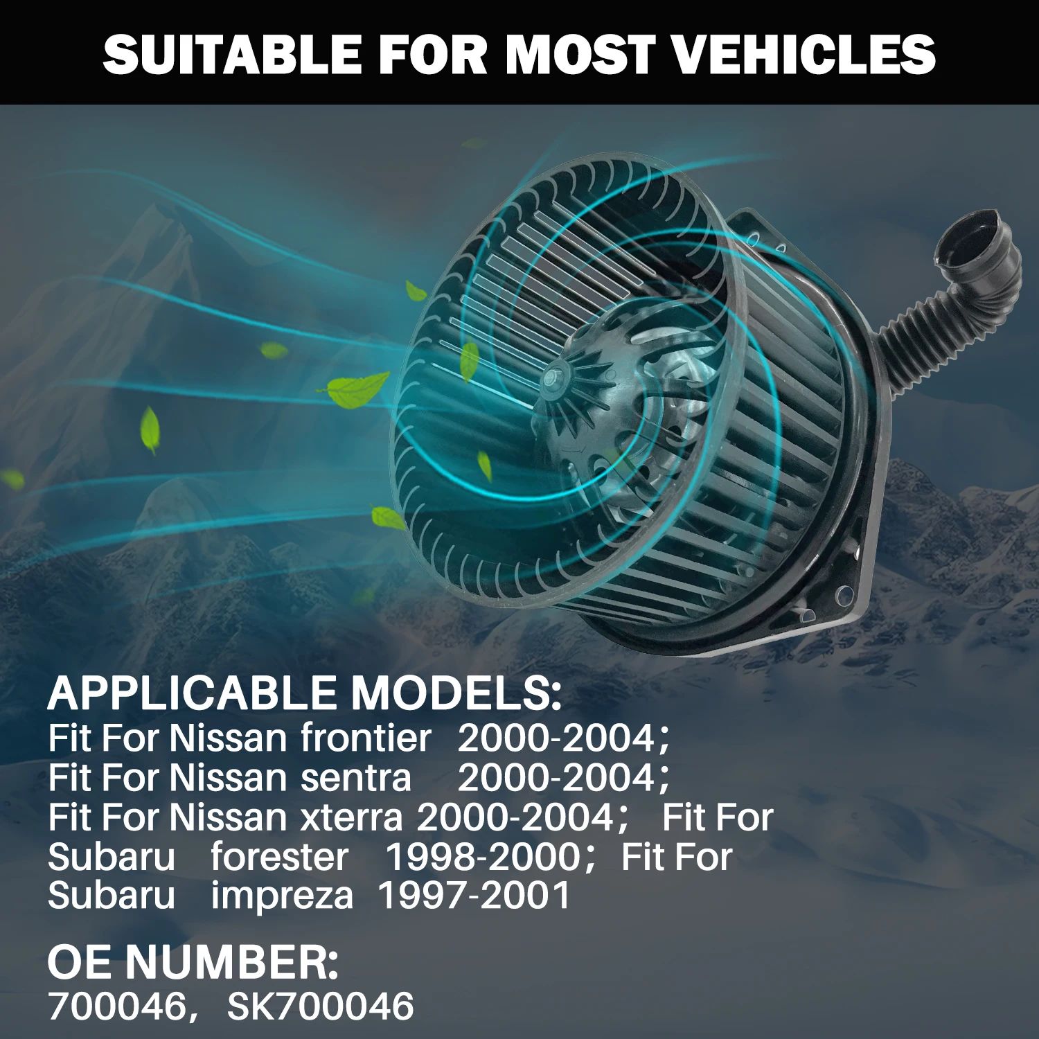 

Автомобильный кондиционер Aspligo, детали двигателя, вентилятор для Nissan FRONTIER SENTRA XTERRA для Subaru FORESTER IMPREZA SK700046