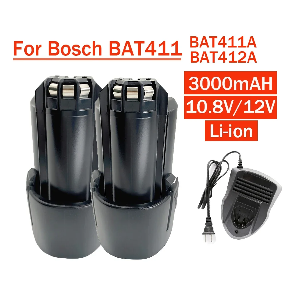 

Для BOSCH BAT411 перезаряжаемая батарея 10,8 В/12 в Li-Ion для BAT411 BAT412A BAT413A Φ 2607336013 2607336014 Φ